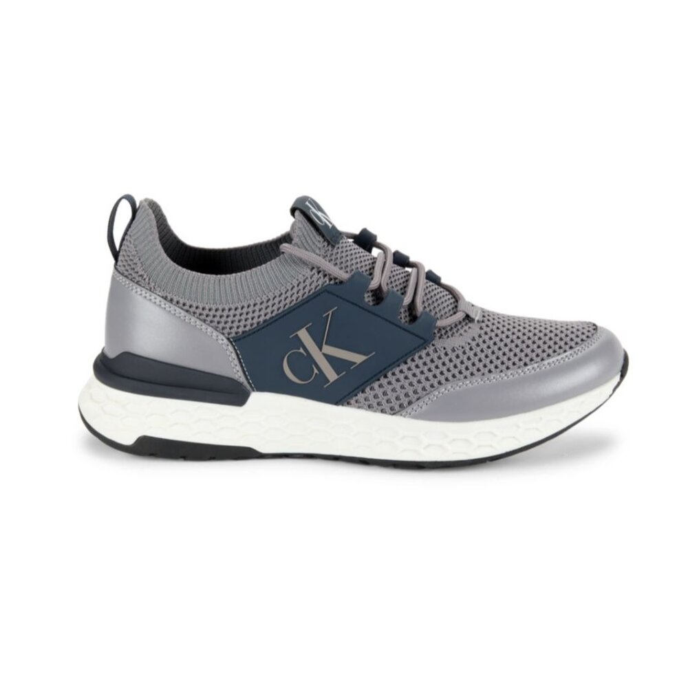 Calvin Klein Arnel Knit Upper Sneaker Gray/Blazer 13